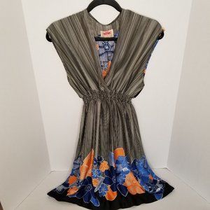 RN London Orion London Silky Floral Dress, Size M/L